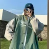 Herrjackor herr baseball uniform för kvinnor college kappa damer tunn bokstav par retro kläder överdimensionera varsity jacka 2022