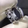 Designer Hoge kwaliteit Roterende paren Paar Ring Sky Star Titanium Steel Rose Color Fadeless Ring for Men and Women Gifts