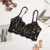 Aduloty sexy lingerie mesh cutout lace flower embroidery bra comfortable push-ups eyelash underwear single piece underwear 220513