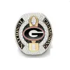 Georgia Bulldogs 2022 Football Championship Pierścień z obudową wyświetlania kolekcjonera rozmiar 11283v