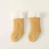 Winter Baby Socks Cute Thicken Warm Kids Sock Thermal Cotton Newborn Toddlers Girls Boys Anti Slip Floor Socks Years J220621