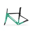T1000 Özel Logo ve Renkler Karbon Komple Yol Bisikleti Yeşil Parlak Parlak Tam Karbon Bisiklet 105 R7000 Grup Seti Tahliye Sahibi Gidon