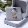 Chaînes collier en titane femme Ins ne se décolore pas Hetian Jade sac pendentif Explosion argent chanceux anniversaire cadeaux chaînes