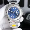 SW Men's Watches de relógio mecânico automático 40mm Blue Dial/Straia de aço inoxidável Sapphire espelho de mergulho à prova d'água Montre de Luxe Relógios Presente Presente