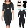 Bodysuit Shapewear Full Body Shaper Midjetränare Kvinnor Mage Control Slime Mante Seamless Fajas Belly Reducer Corset L220802