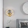 ウォールランプクリスタルは、ホームリビングルームの装飾ダイニングテーブルベッドサイドランプゴールドビンテージデコールのためのノルディック屋内照明を導いています