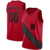 Drukowane Portland Niestandardowy DIY Design Koszulki do koszykówki Dostaci Mundury Zespołu Drukuj Spersonalizowane Damię Numer Męskie Kobiety Dzieci Youth Boys Red Jersey