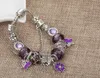 Charm Bracelets ANNAPAER Drop Butterfly Bracelet Bangles For Women Fine Murano Crystal Beads Purple Femme Jewelry B16064