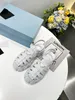 designer Thick bottom Sports sandals Metal Belt buckle woman Trainers leisure fashion Leather beach Casual shoe Letter Platform lady shoes size 35-40 With box