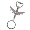 Flygplanöppnar Flygplan Keychains Beer Openers Plan Form Ölöppnare Keyring Birthday Wedding Party Gift-Airplane Keychain-Openers SN4615