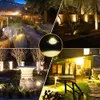 LED Landscape Spotlights Outdoor Lawn Lamps 5W 120V LEDS Landscape Lighting with Plug 3000K Metal Ground Stake IP65 Waterproof for Yard Garden