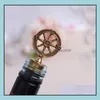 Bar Tools Barware Kitchen Dining Home Garden Golden Compass Wine Stopper Wedding Favors and Gifts Bottle Opener Tool DHDQK