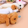 Cartoon Plush Pencil Case Kawaii Dog Puppy School Office Supply Sucties Sagns для детских канцелярских товаров коробка