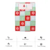 Present Wrap 10st Paper Christmas Cookie Boxes 4 Cavities Cupcake Box med Clear Windows Gift