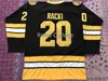 Thr Youngblood Movie Thunder Bay Bombers # 20 Carl Racki Hockey Jersey Mens Вышивка Шище настроить любое число и название Имя