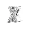 925 zilver Fit P Originele charms DIY Hanger vrouwen Armbanden kralen Kleur 26 Engelse Letters Kralen4879887
