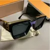 Millionär Millionäre Sonnenbrille Rahmen 96006 Farbe Schwarz Gold mit Box Mode Sonnenbrille Mann Frau Goggle Strand Sonnenbrille UV400 Top Qualität 1165