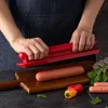 Fleisch Geflügel Werkzeuge Hot Dog Cutter mit 40 Edelstahl Klingen Wurst Slicer Schinken Schneiden Messer Küche Liefert BBQ Werkzeuge ZL1226