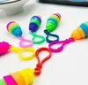 Fidget Toys Caterpillar Cute Bubbles Decompression Tool Keychain Pendant Slug Toy Elasticity Push Bubble Anti Kids Stress Educational Surprise Wholesale In Stock
