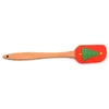 Spatule à crème avec manche en bois de Noël, antiadhésive, pour fondant, gâteau, grattoir de cuisine en silicone, outils de cuisson, vente en gros