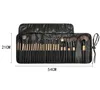 Brosses de maquillage ensemble de cheveux doux ensemble 24 pièces multicolores à paupières à paupières à paupières Blush Brush avec boîtier Femmes Gift Q240507