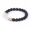 8 mm Natural Stone Strands Złota Gold Bracelets Bracelets For Women Men Lover Ręcznie robione briewki Biżuteria energetyczna