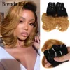 Hair Extensions Pieces Mechones De Pelo Ondulado Brasileo Extensiones Cabello Remy Unids/set 6/set 190 G/set 100% Humano Tejido 1b 99j/1b/1b 27 2102229010269