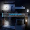 Ночные светильники датчик световой светодиодные светодиодные светодиоды Умная сумерка до рассвета ночной свет для спальни туалеты лестничные коридоры ночи