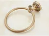 Sublimation Antique Towel Rings Full Copper Rack Bathroom Hanging European Towel Ring Wholesale