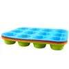 Verdickte 6/12-Loch DIY Backformen Cupcake Tablett Runde Silikon Kuchen Form Für Küche Werkzeug Muffin Tasse