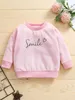 Baby-Sweatshirt mit Buchstabengrafik für Mädchen SIE
