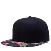 Kobiety Hip Hop Flower Hat Brim Kolny wzór Baseball Prosty klamra mężczyzn Snapback Outdoor Sports Słońce