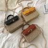 Avondtassen Bohamian rattan rietje voor dames handtas mode geweven strand bali zomer schouder crossbody boho reistas koppeling 220507