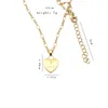 Modedesigner g mönster hänge halsband för kvinnor älskar hjärtform länk kedjor 18k guld pläterade bokstäver halsband smycken gåva221m