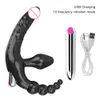 OLO Anal Beads sexy Toys for Men Women Strapless Dildo Vibrators Prostate Massager Plug Double-heads