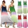 Женщины Sling Floral Long Dress Summer Boho v Neck Roomevels Party Beach Floarl Print Maxi платье повседневное свободное количество бохо