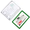 USA Stock Rosin DAB Tool Bag Concentrate Collection Pen Cleaning Tool Kit för glasbongs Vattenrör Kvarts banger naglar tobak