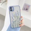 Designer de mode Vintage Feuilles Fleur Téléphone Cas Pour iPhone 12 11 13 Pro Max 12Mini X XR XS Max 8 7 Plus Caméra Protection Dur PC Coque