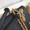 Umhängetaschen Black Vavin Chain Wallet Damier Canvas Umhängetasche Leder Messenger Umhängetaschen Rindsleder Postman Bag 44151