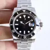 ST9 Watch Ceramic Bezel Black Sapphire Date Stainless 40mm Automatic Mechanical Stainless Steel Mens Men 114060 Wristwatches