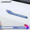 LUCKEASY – bande de garniture de poignée de porte ABS, pour Tesla modèle 3 modèle Y, modification extérieure de voiture, modèle 3 2022, caméléon ciel étoilé série 249E