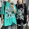 Herr t-shirts manlig koreansk sommar hip-hop kläder misshandlade gata insider t-shirt harajuku gay stolthet t shirtmen's