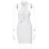 Black Sexy Cut Out Party Bandage Dresses for Women S Summer Elegant Fashion BodyCon Mini Dress Woman White Club Outfits 226014