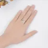 Cluster Rings Fashion 925 Pure Silve for Women Shiny Cz Элегантный симпатичный двойной слой Love Heart Открывающе