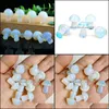 Stone 20mm Mini Opal Glass Mushroom Plant Staty Ornament Carving Home Decoration Crystal Polering DHSeller2010 DR DH1KM