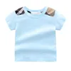 Boys Girls Short Sleeves T shirt Baby Cotton Tee Tops Summer Clothing Tees Toddler Stripe Cute Children Clothes 220620