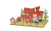 Ho Échelle Kits de Construction En Gros DIY 3D en bois Puzzle Jigsaw Bébé jouet Enfant Apprentissage précoce maison Construction modèle cadeau Pour Enfants Brinquedo Educativo Maisons