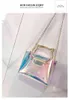Mini borse a tracolla laser da donna Frizione da donna di alta qualità Borsa a tracolla trasparente femminile Borse trasparenti 2019 220427
