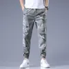 Calça masculina verão fino camuflagem exército masculino de algodão calça casual calças de marca de marca de brand brand jogging sortpals masculino m-4xlmen's