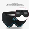 Viaggi Aid Aid Mask Eye Sleeping Cover 3D wireless imbottito morbido occhi maschera Blindfold Bluetooth Music EyePatch Relax Tools221266L